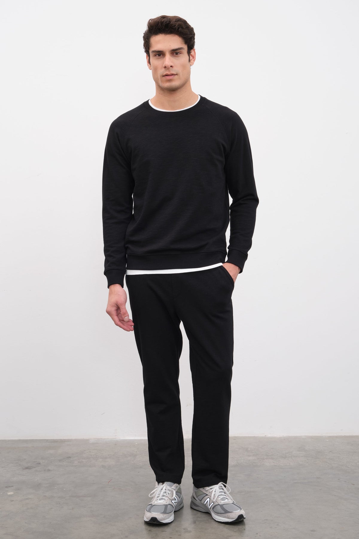 Raglan Sleeve Unisex Sweatshirt in Slub Cotton