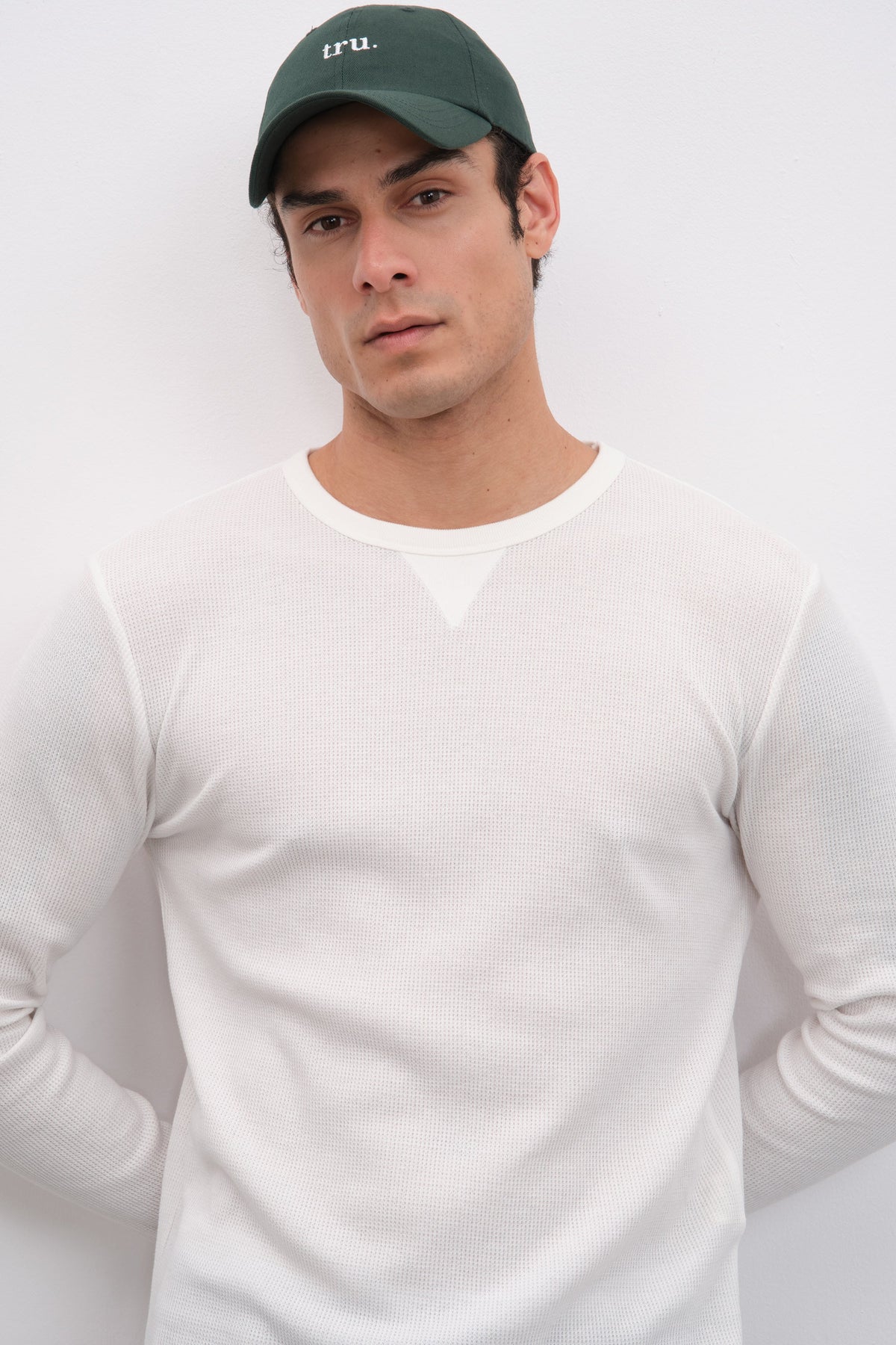 Waffle Cotton Long Sleeve Unisex T-shirt