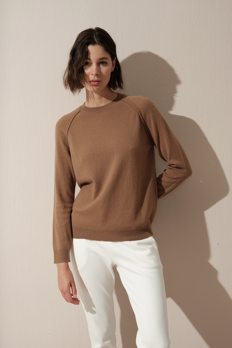 Lightweight Cashmere Merino Raglan Sweater