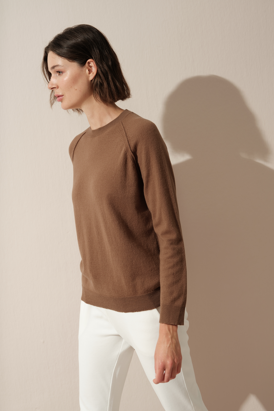 Lightweight Cashmere Merino Raglan Sweater