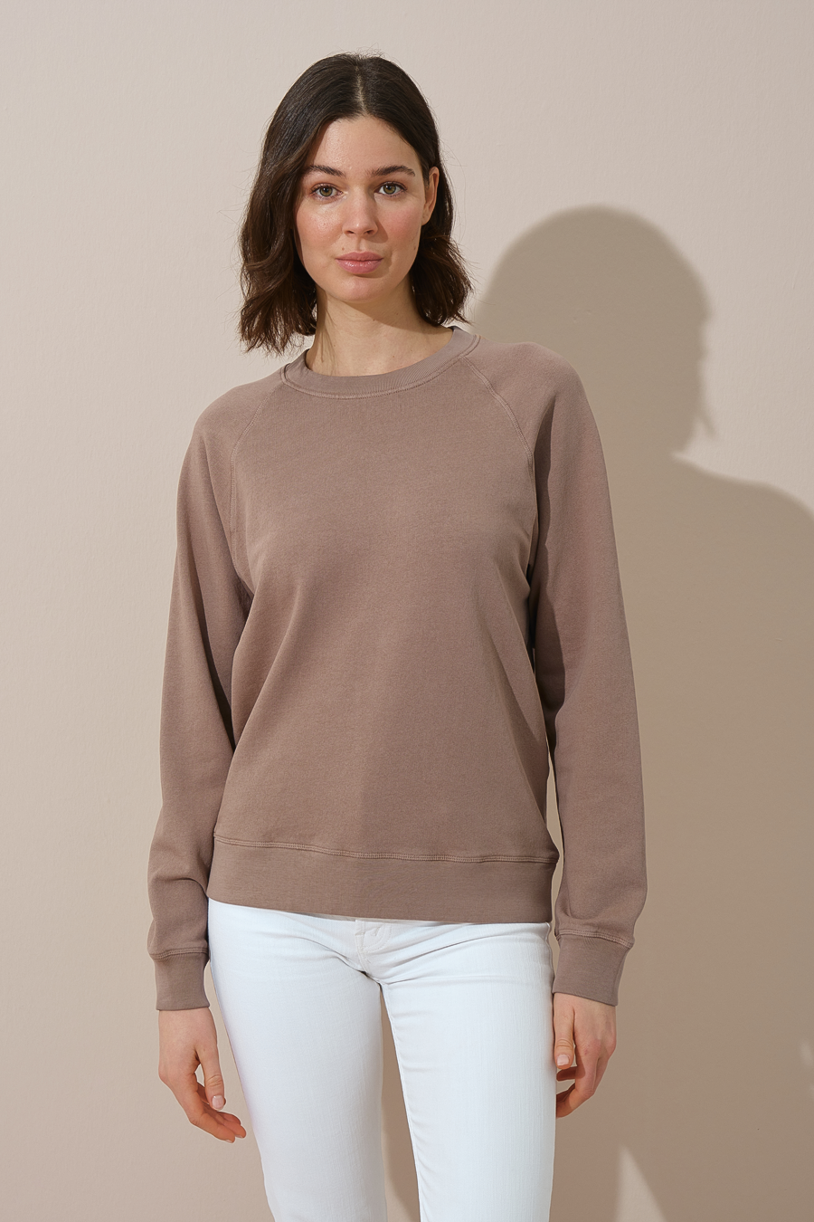 Garment-Dyed Raglan Sleeve Sweatshirt