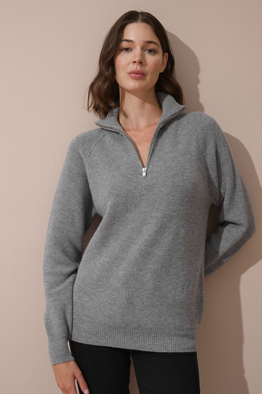 Half-Zipped Merino Unisex Sweater