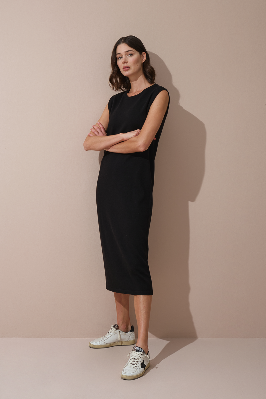 Lightweight Merino Midi Knit Dress