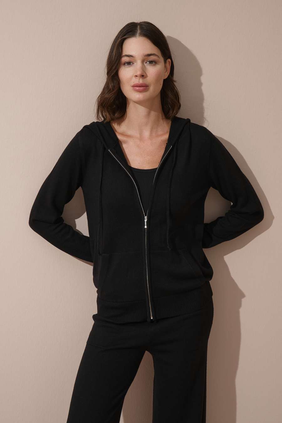 Unisex Zipped Lightweight Merino Hoodie