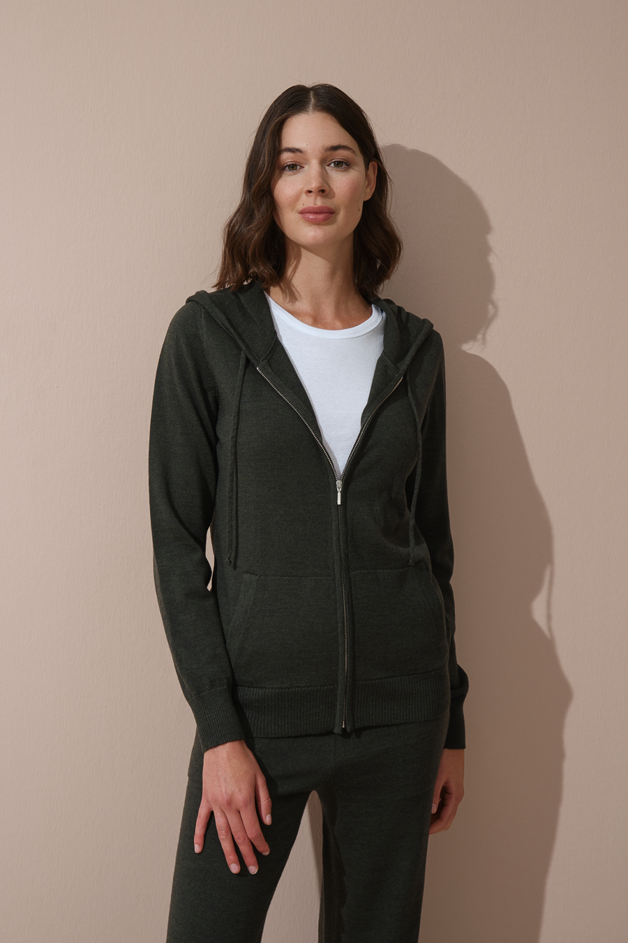 Unisex Zipped Lightweight Merino Hoodie