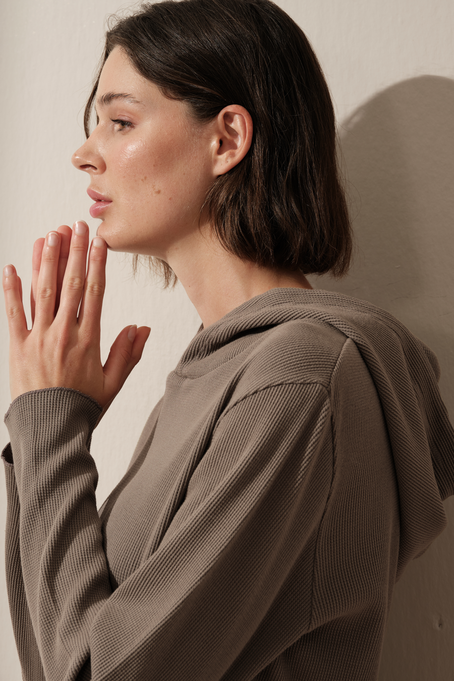 "All-American" Waffle Cotton Unisex Hoodie