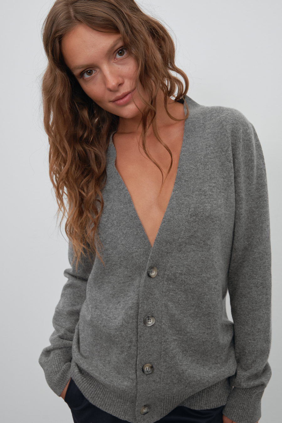 Unisex Cashmere Merino Cardigan