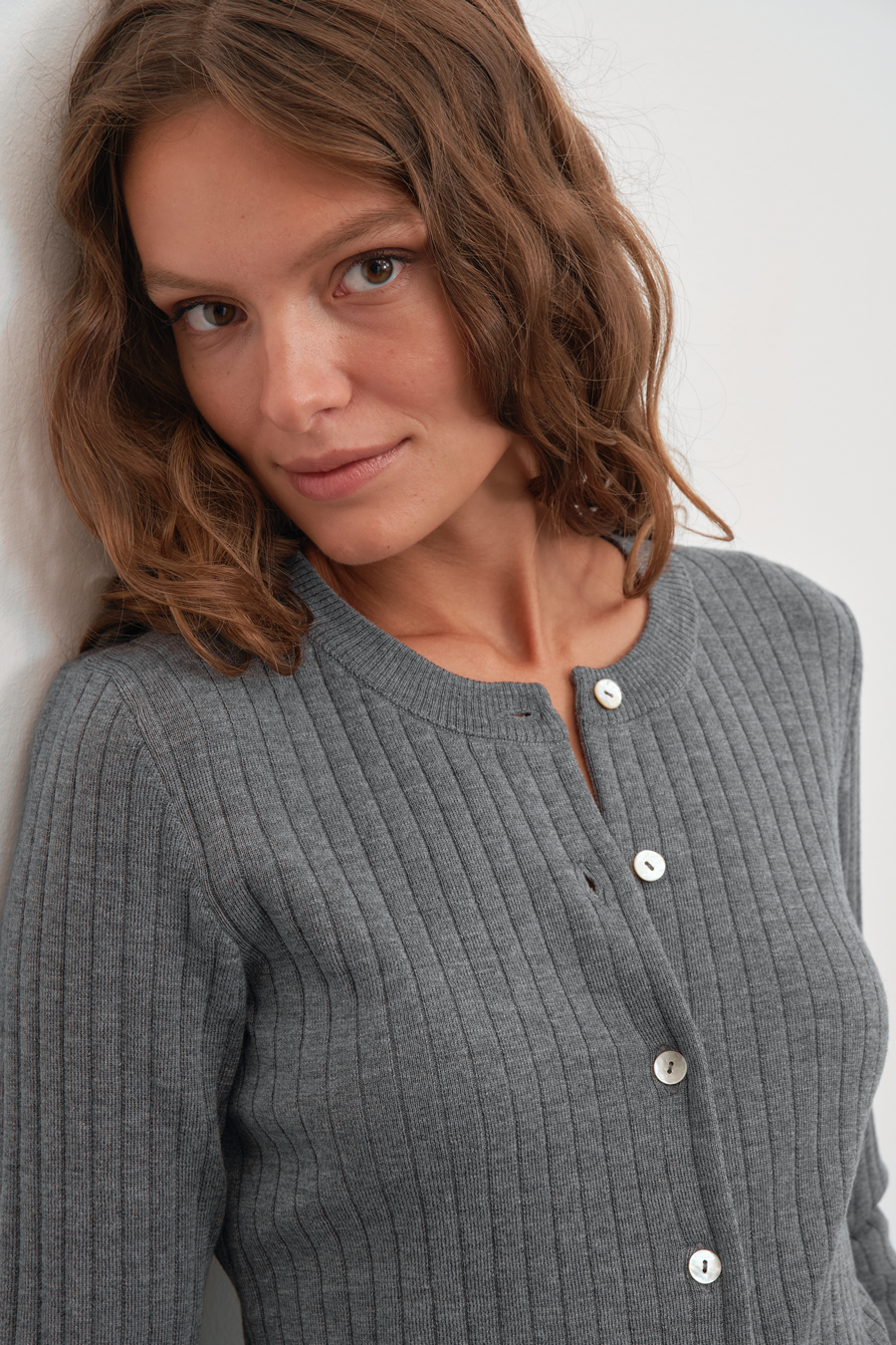 Ribbed Lightweight Merino Cardigan