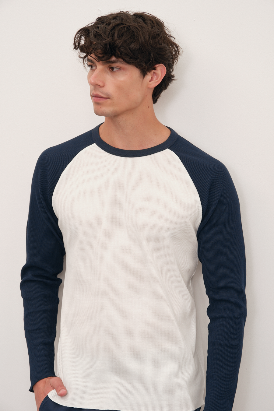 Waffle Cotton Baseball T-shirt/Sweatshirt