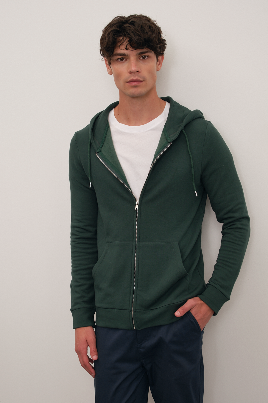 Modal Fleece Zipped Unisex Hoodie