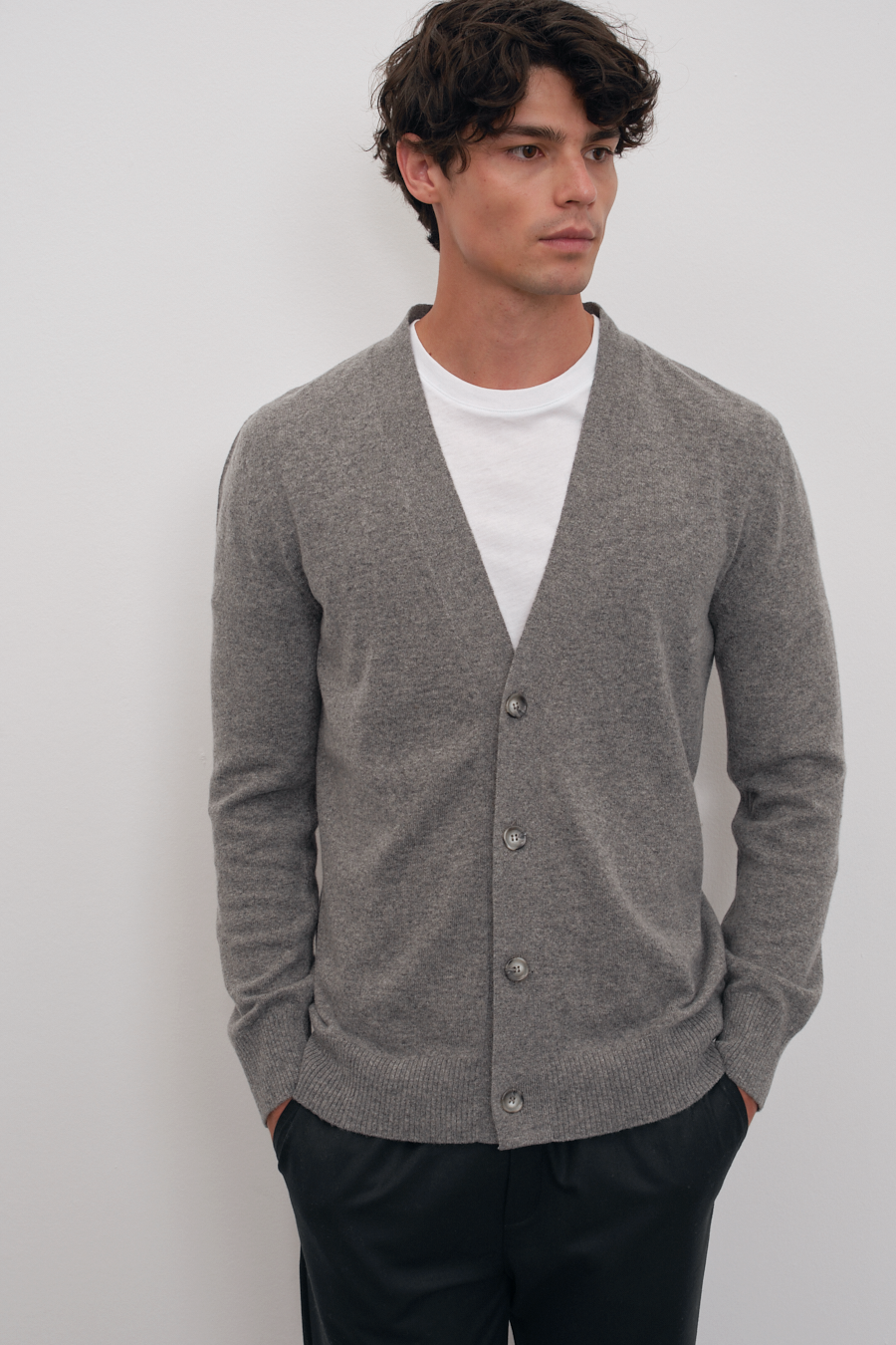 Unisex Cashmere Merino Cardigan