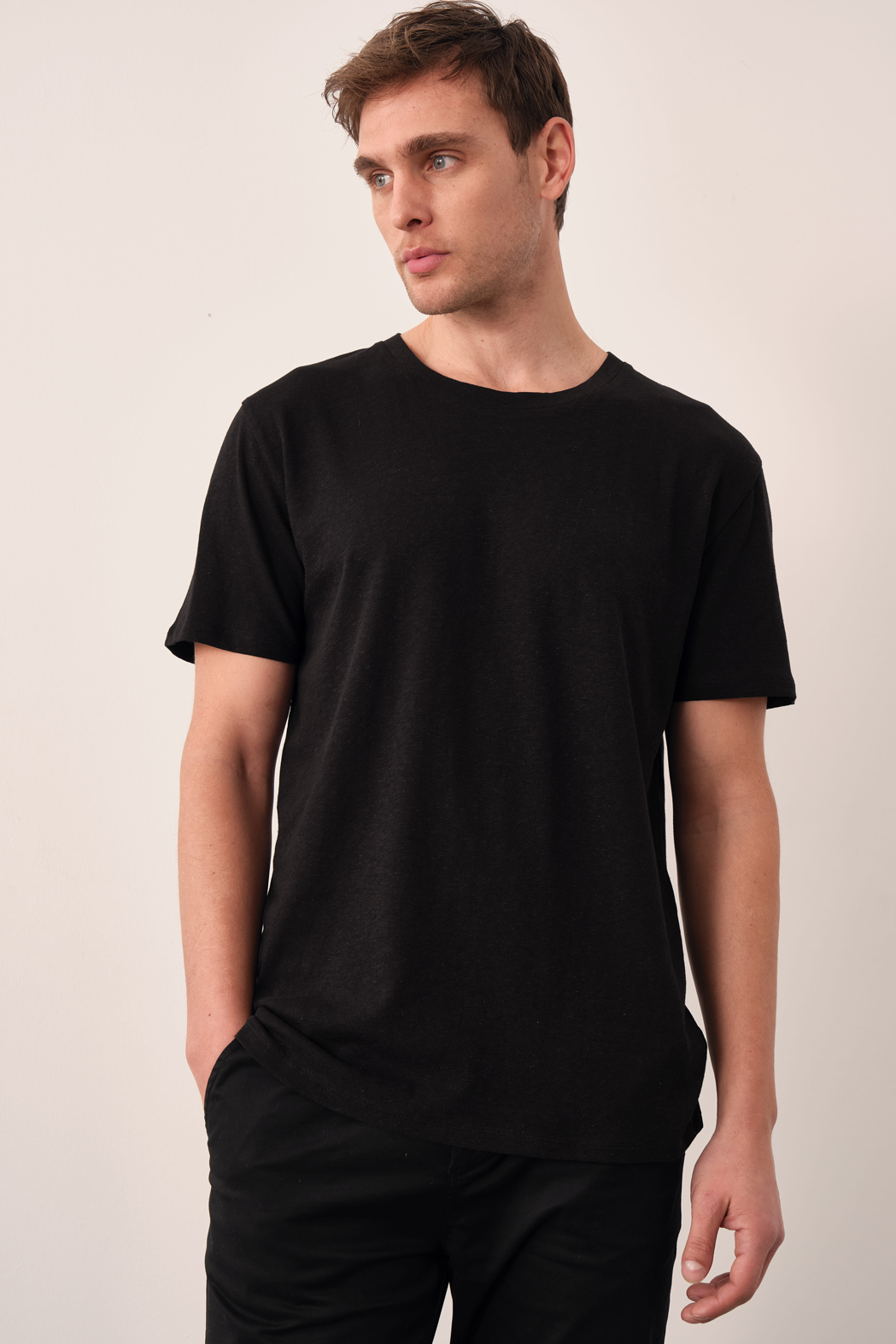 Unisex T-shirt in Cotton/Linen Blend