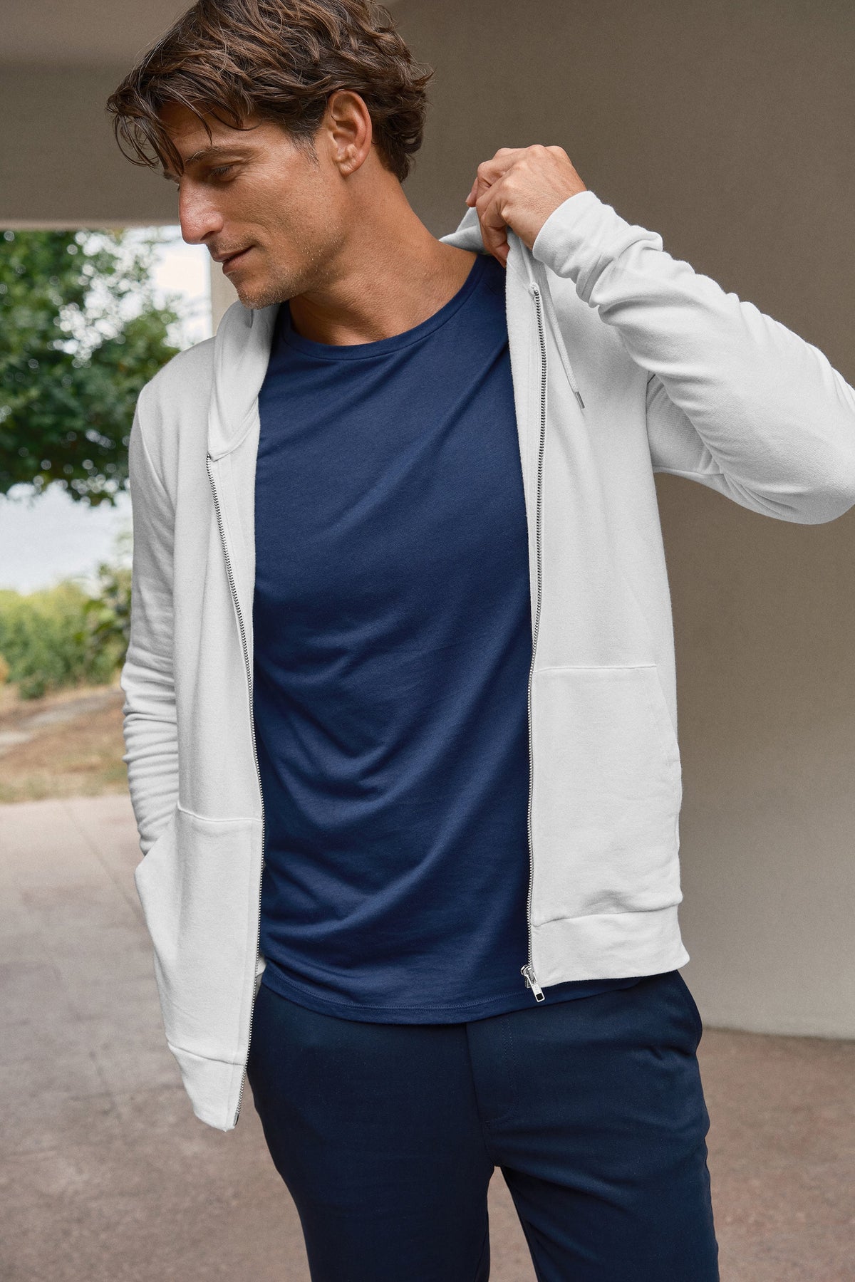 SuperSoft Full-Zip Unisex Hoodie in Modal Fleece