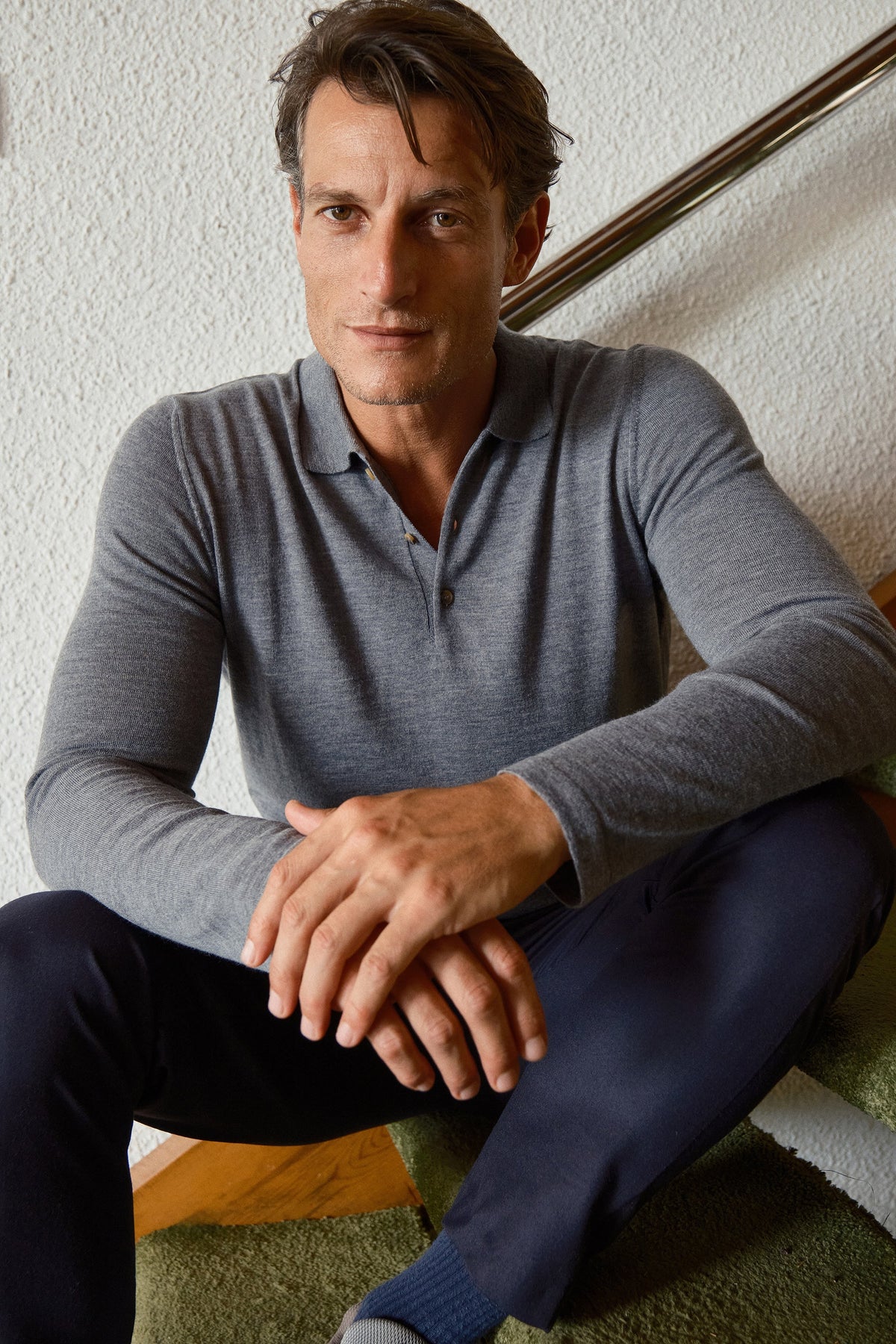 Polo Neck Lightweight Merino Sweater