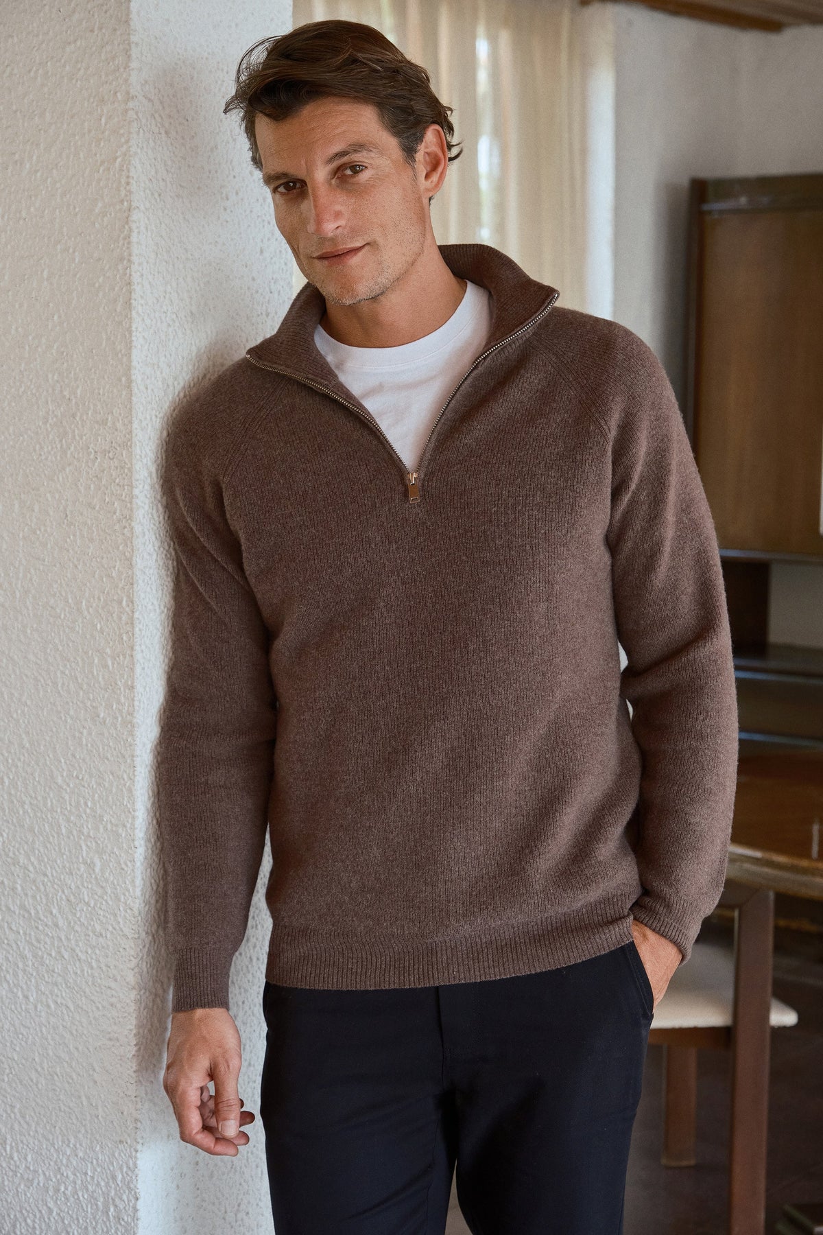 Merino Half-Zip Unisex Sweater