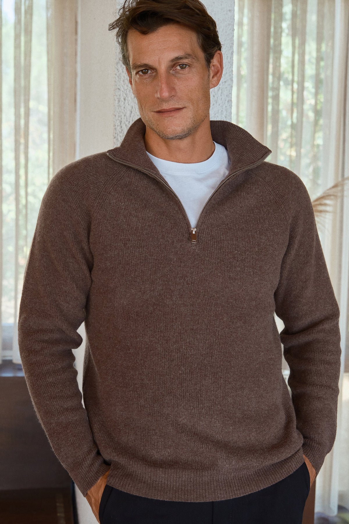 Merino Half-Zip Unisex Sweater