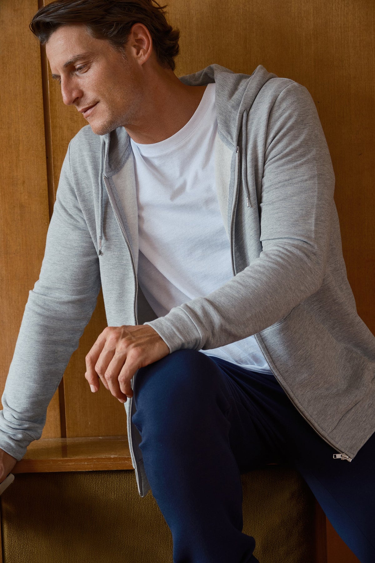 SuperSoft Full-Zip Unisex Hoodie in Modal Fleece