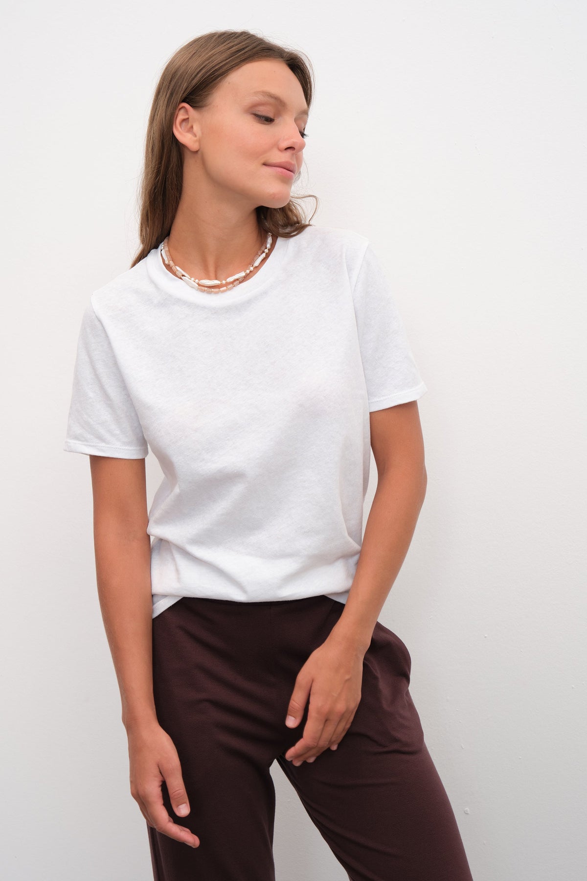 Unisex T-shirt in Cotton/Linen Blend