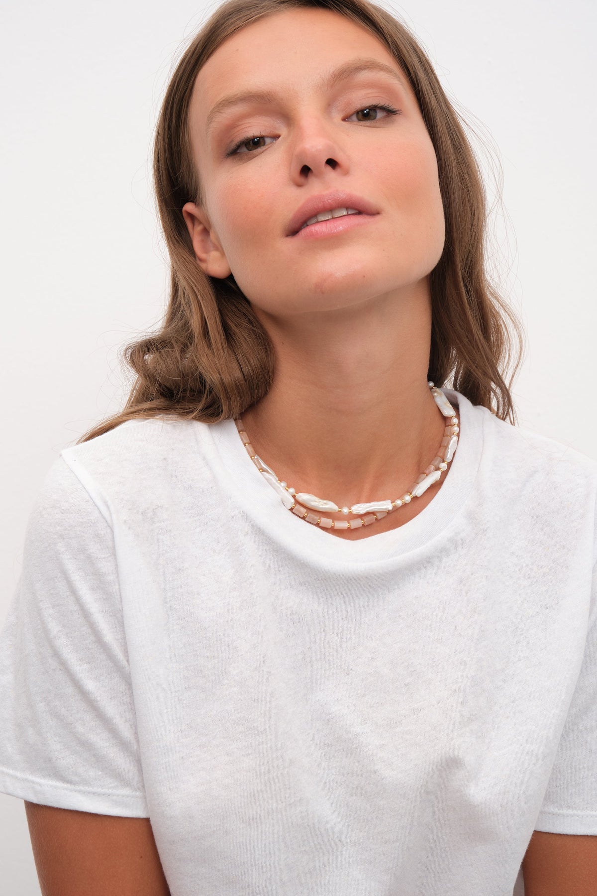 Unisex T-shirt in Cotton/Linen Blend