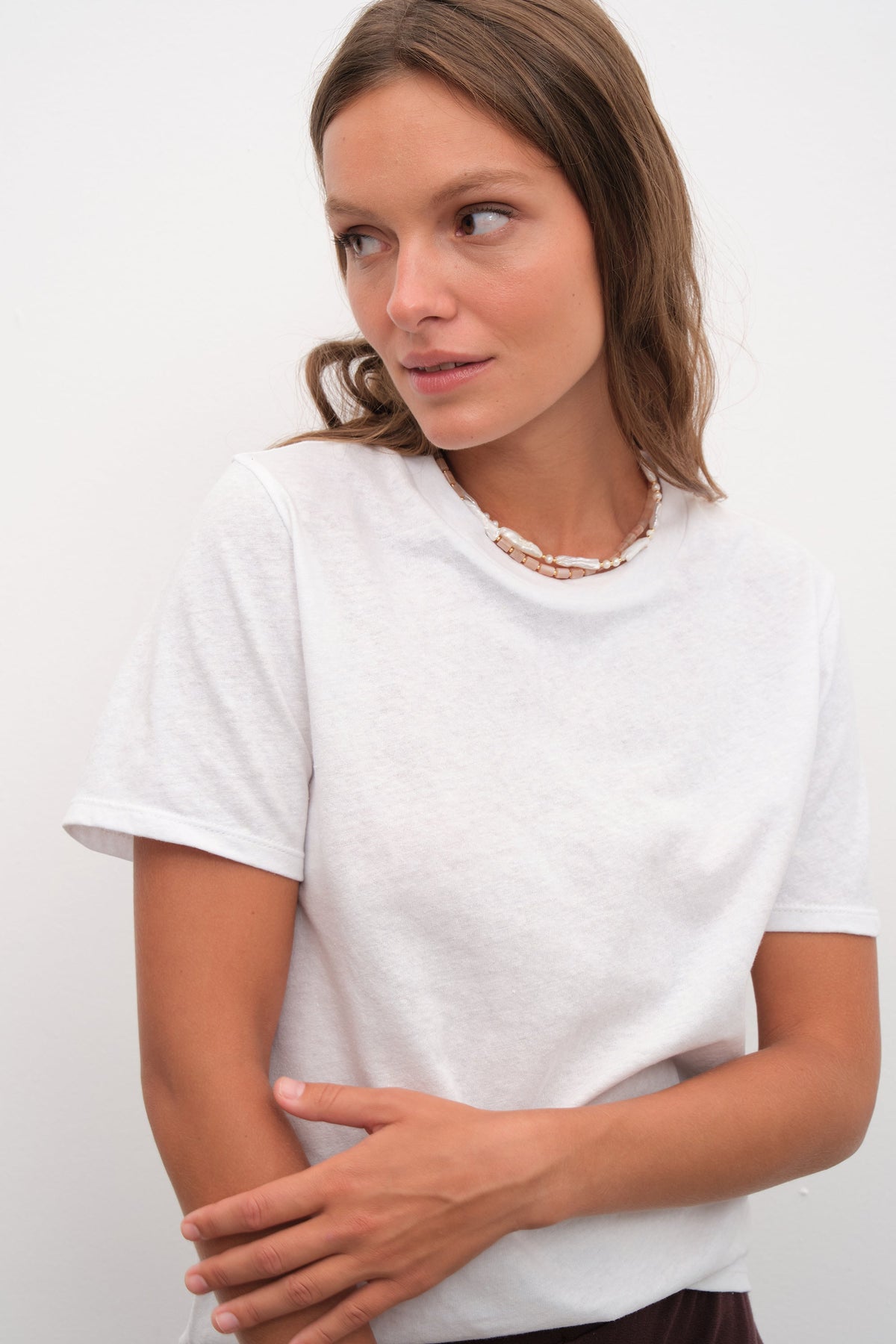 Unisex T-shirt in Cotton/Linen Blend