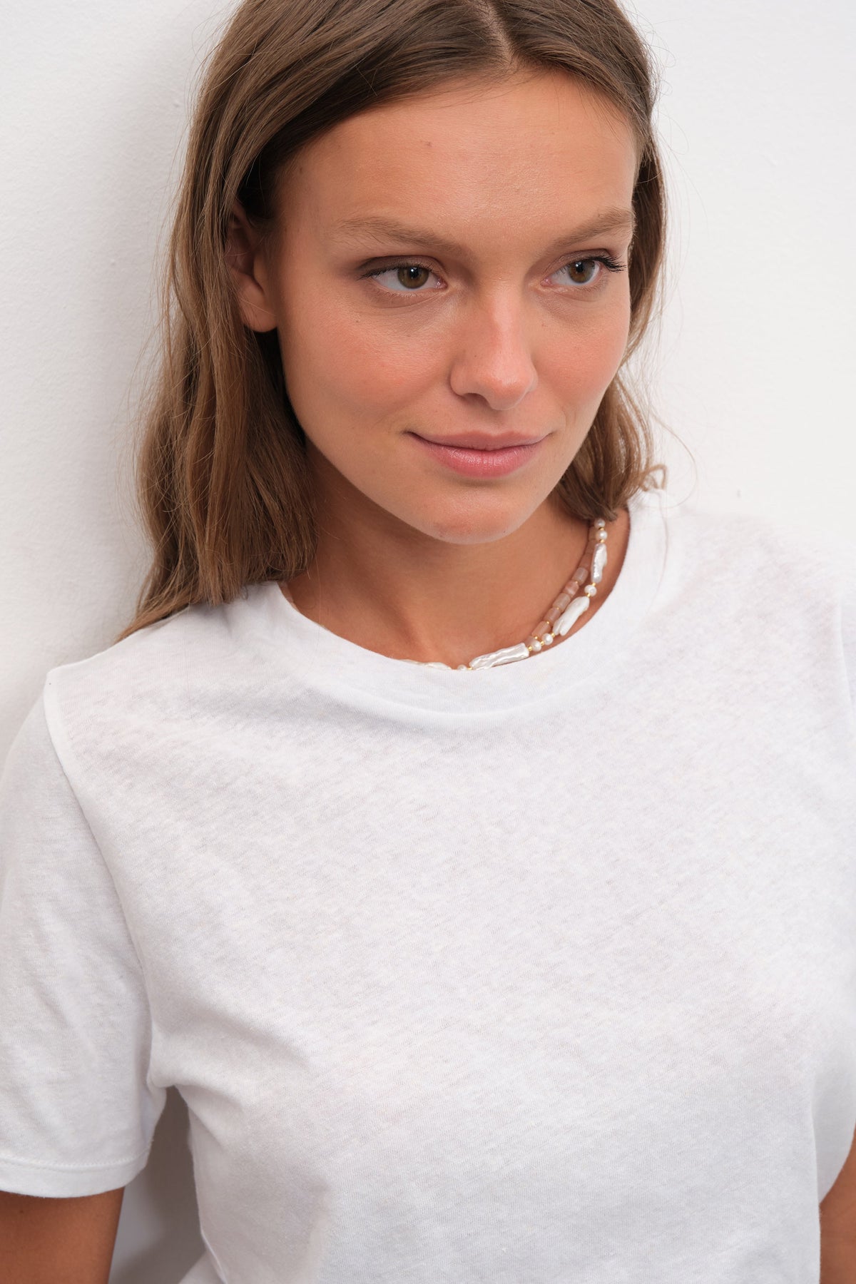 Unisex T-shirt in Cotton/Linen Blend