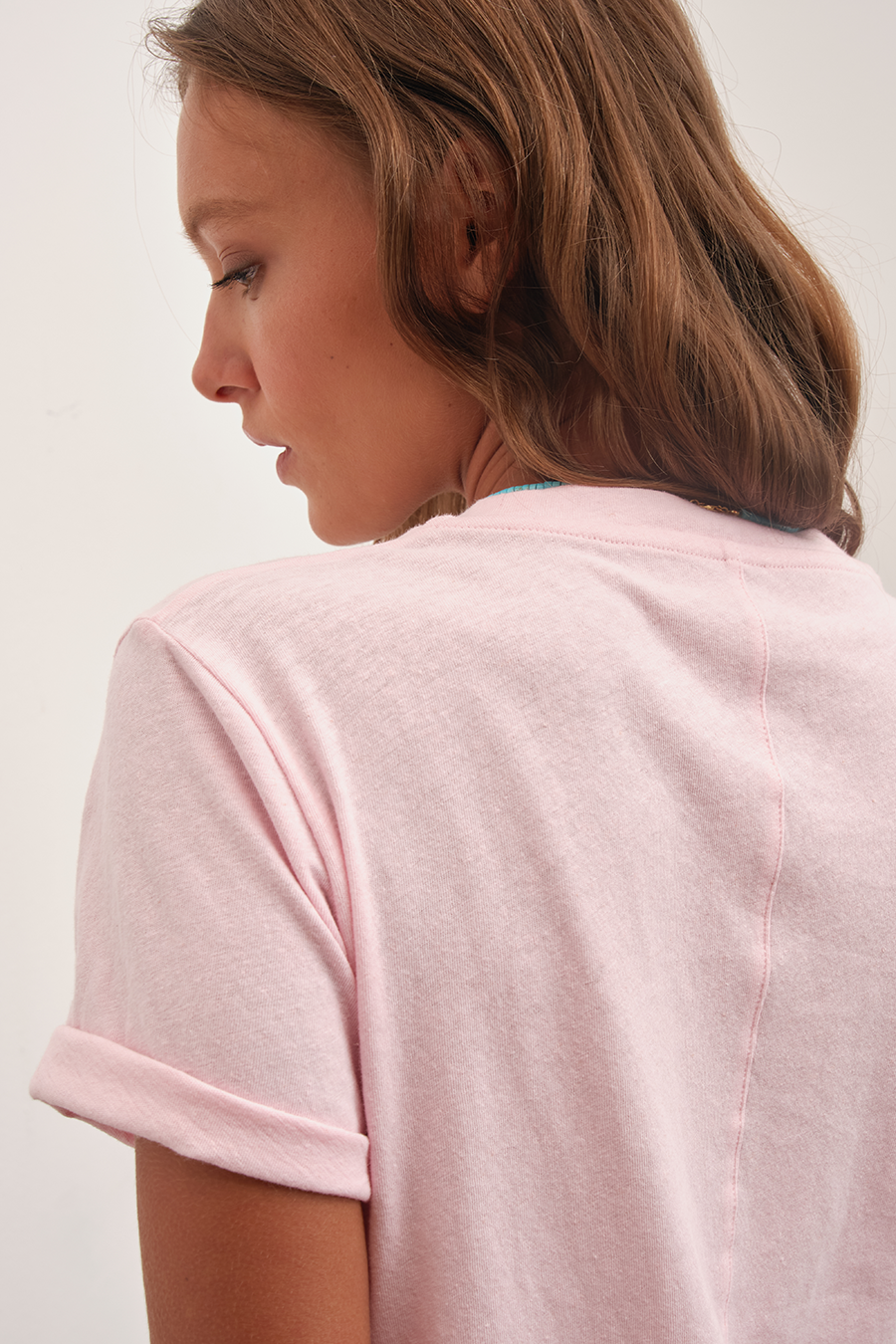 Unisex T-shirt in Cotton/Linen Blend