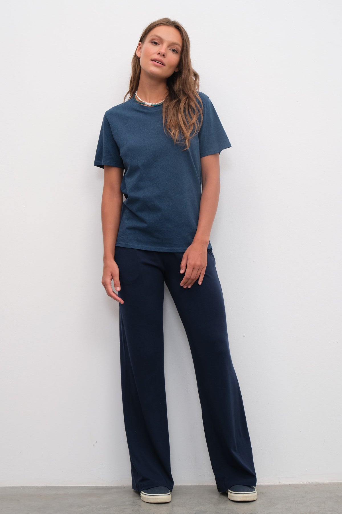 Unisex T-shirt in Cotton/Linen Blend