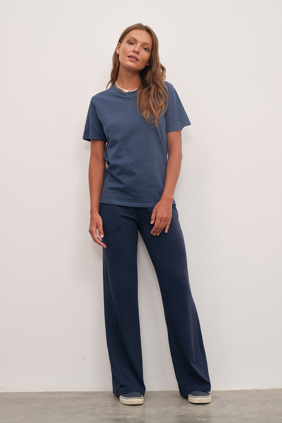 Unisex T-shirt in Cotton/Linen Blend