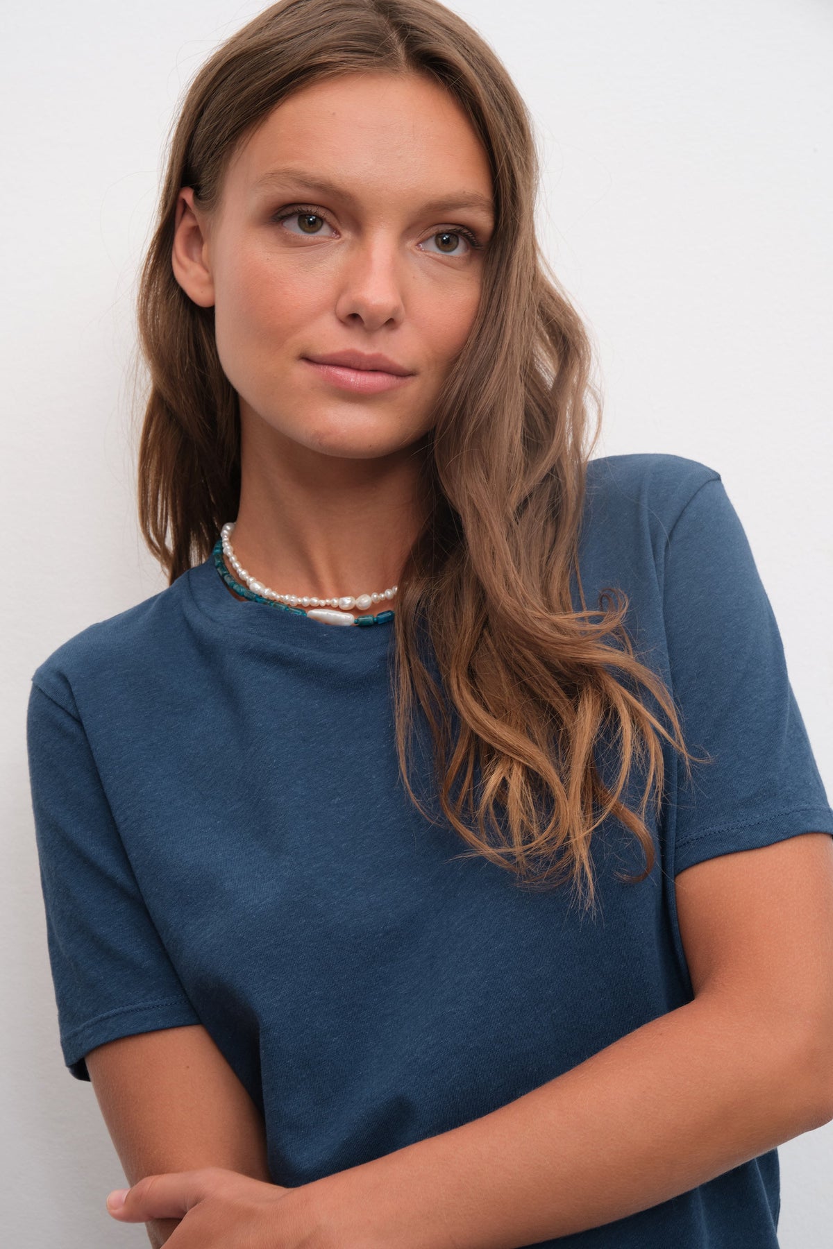 Unisex T-shirt in Cotton/Linen Blend