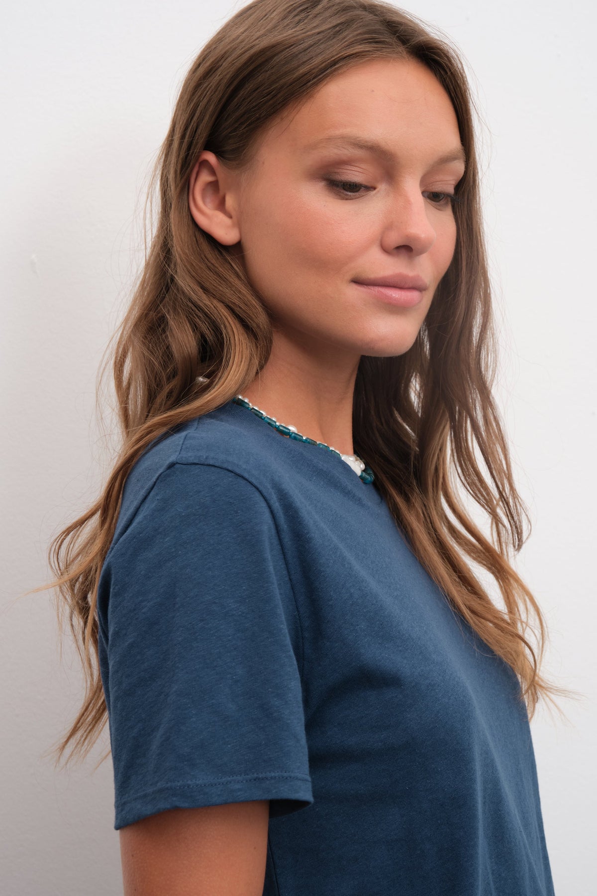 Unisex T-shirt in Cotton/Linen Blend