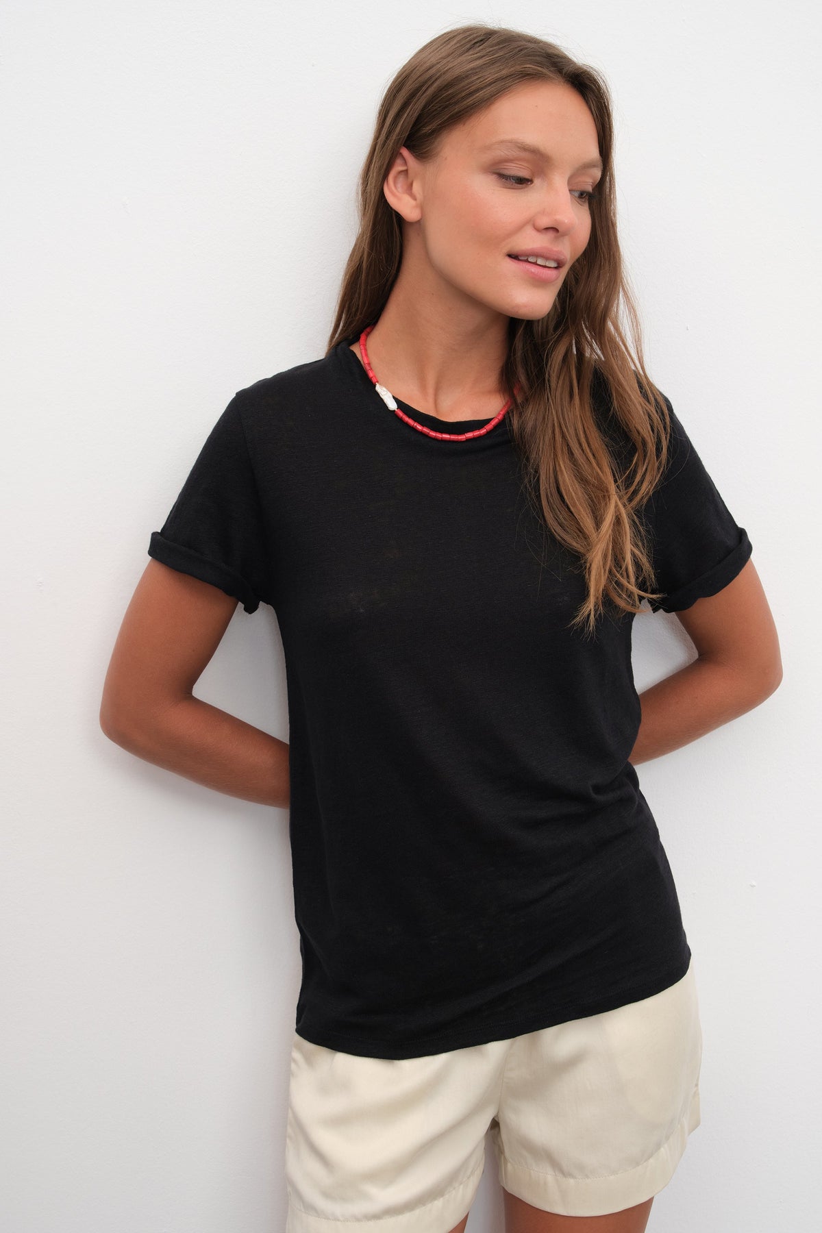 Unisex T-shirt in Cotton/Linen Blend