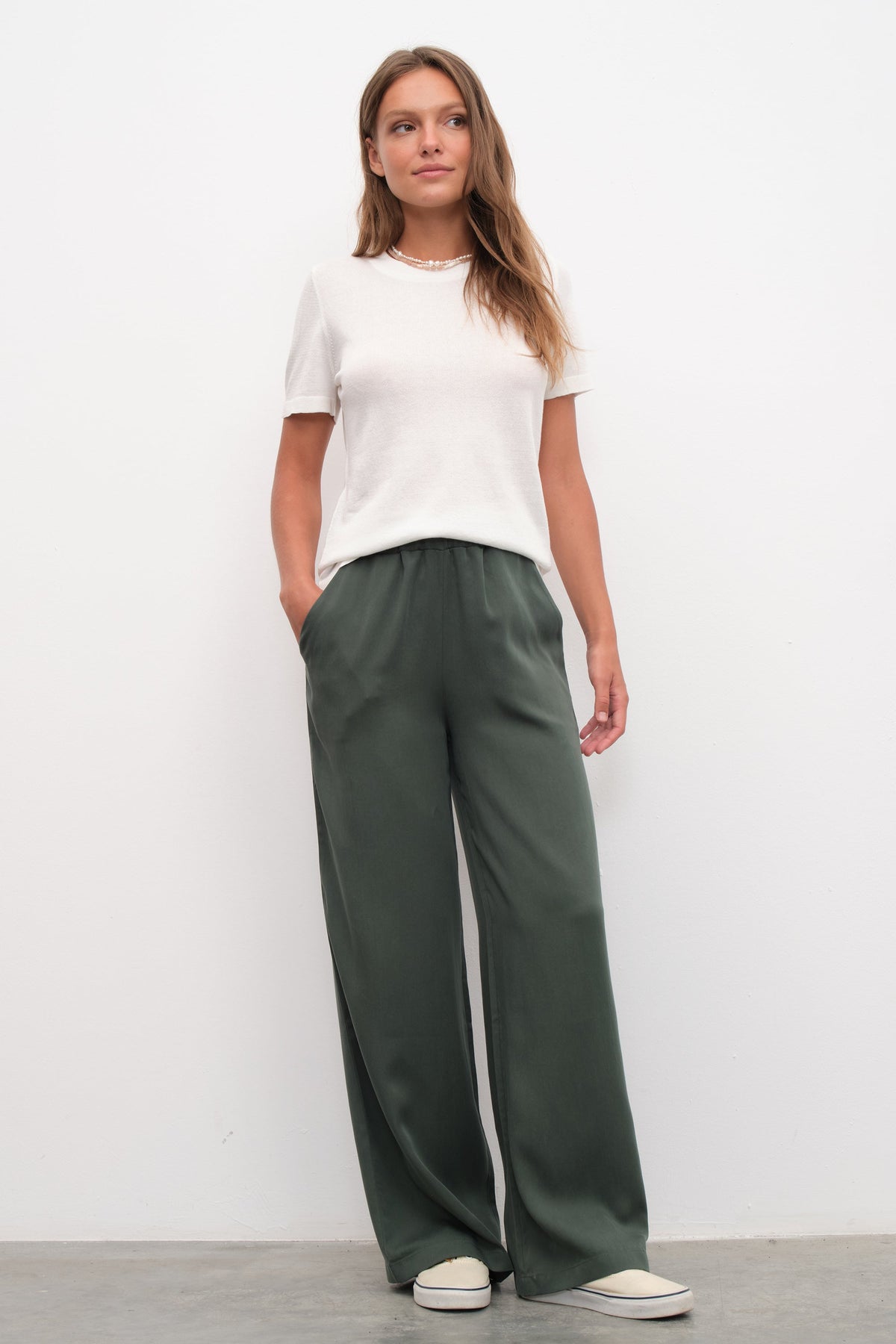 Lighweight Cotton Viscose Knit T-shirt