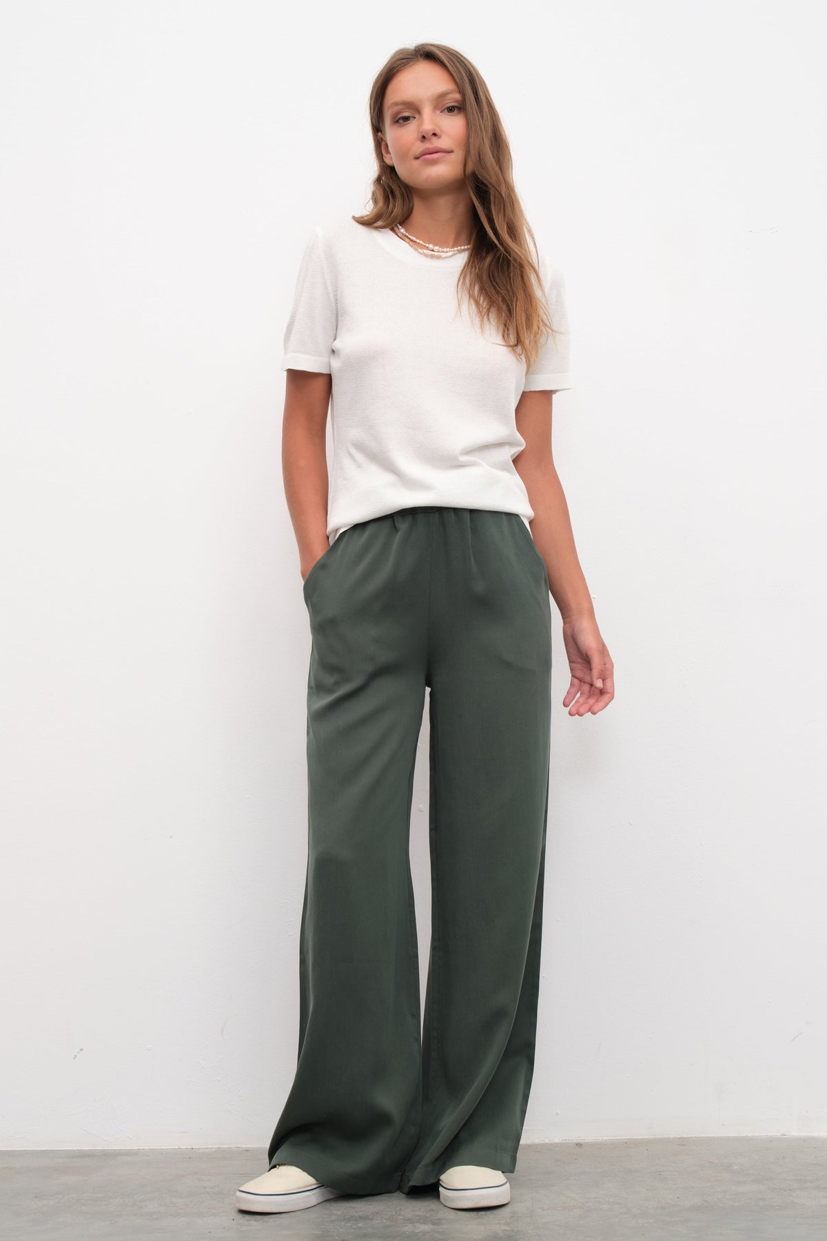 Pull-on TENCEL™ Palazzo Pants