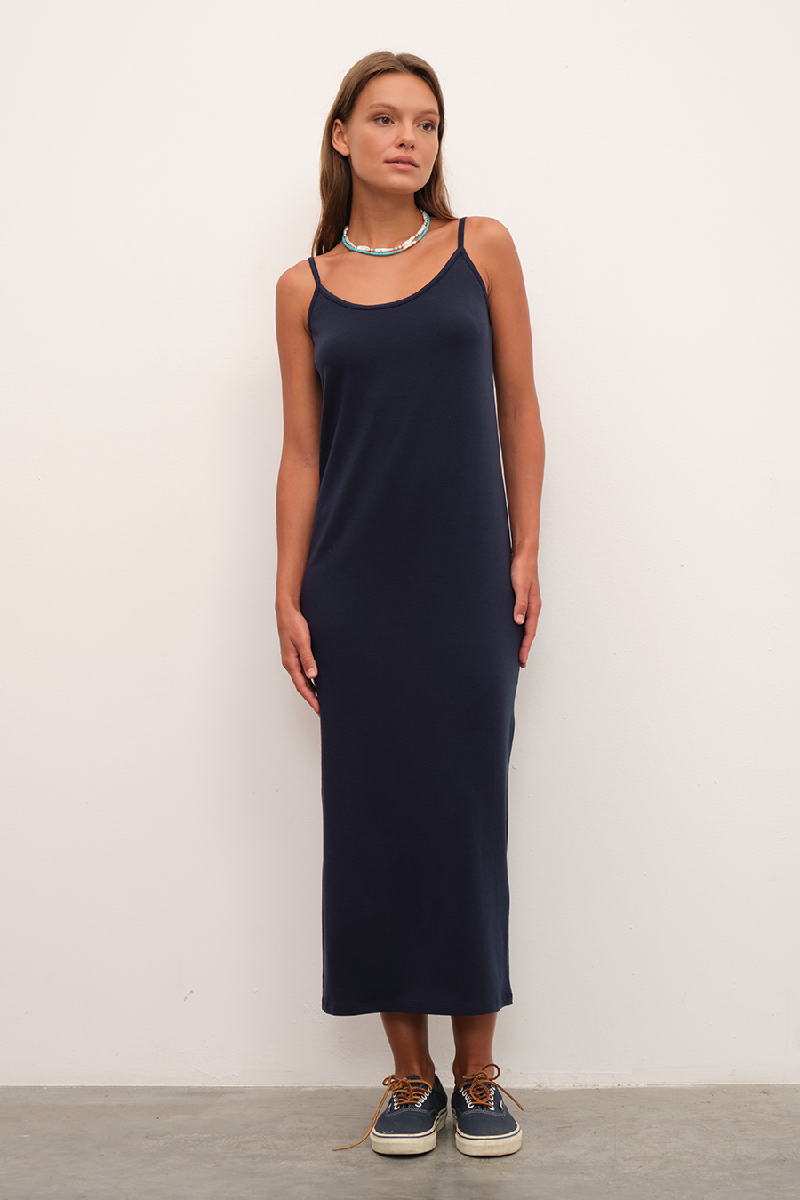 Slip Midi Dress in Crepe TENCEL™