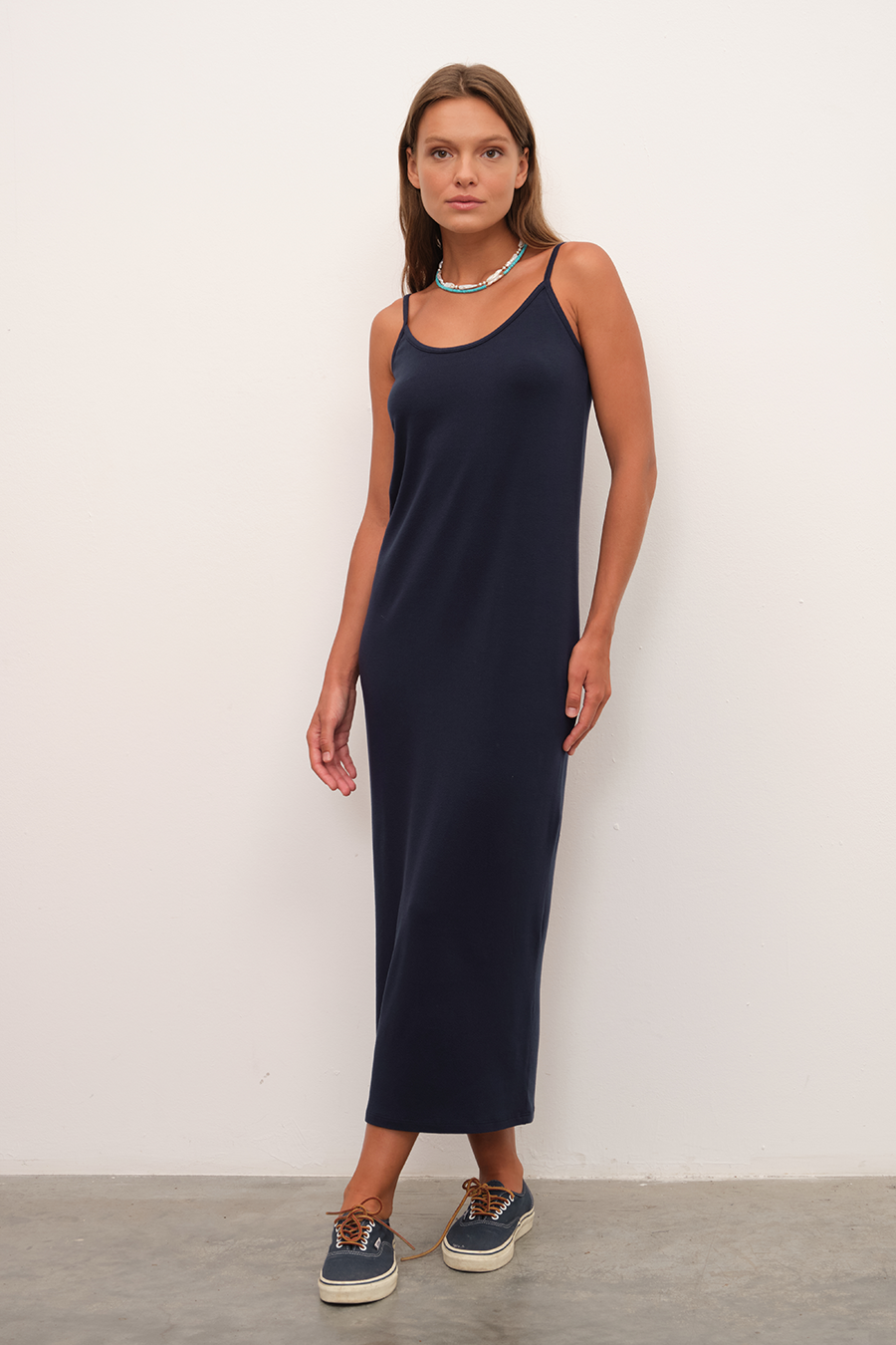 Slip Midi Dress in Crepe TENCEL™