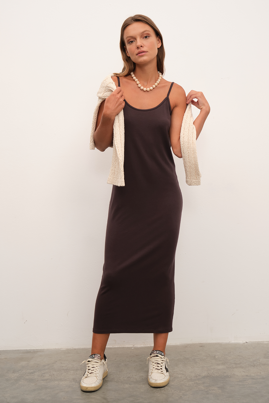 Slip Midi Dress in Crepe TENCEL™