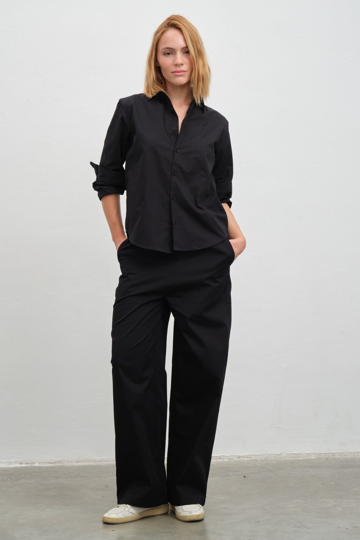 Button-Down Shirt in Cotton Poplin