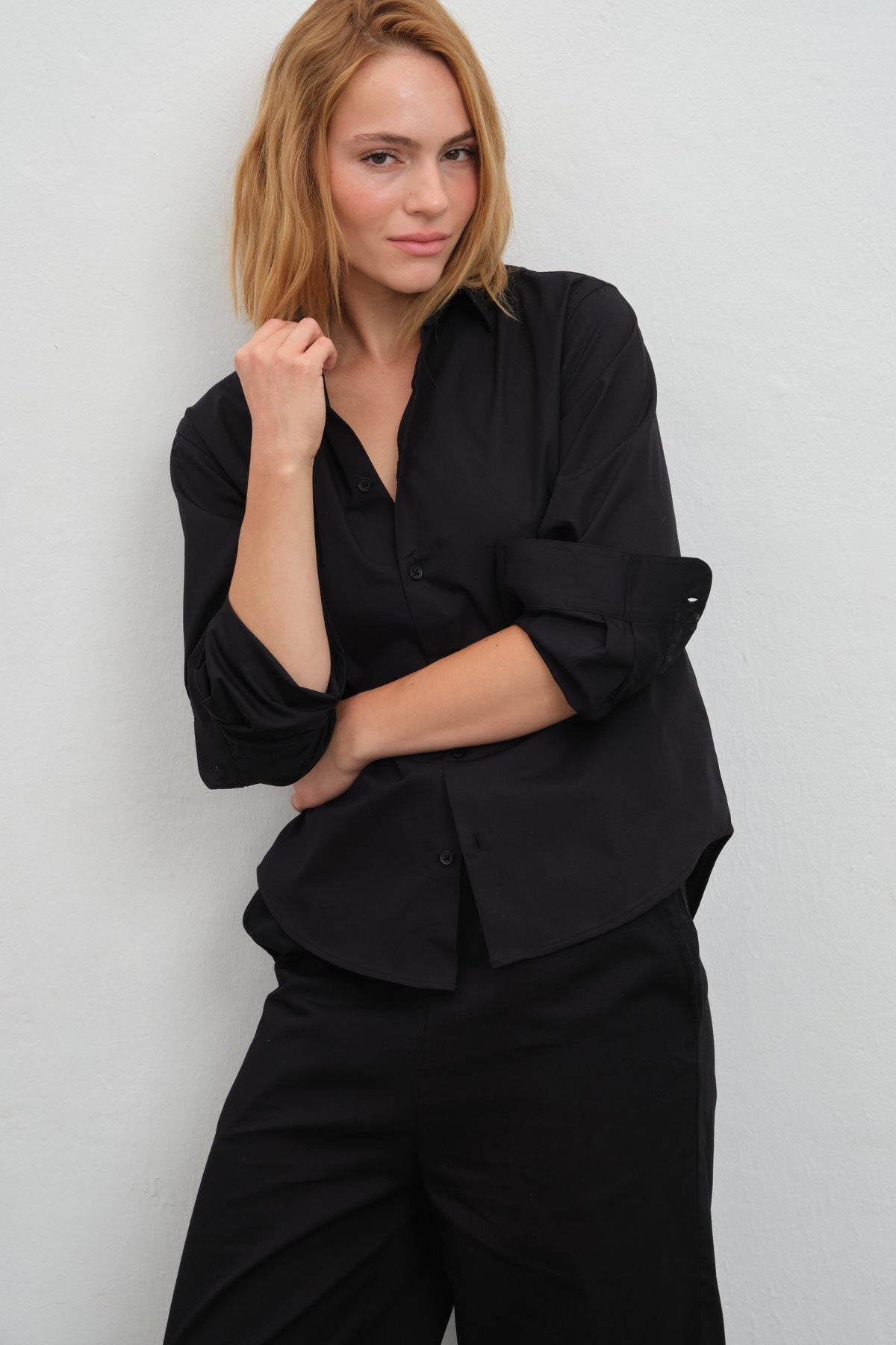 Button-Down Shirt in Cotton Poplin
