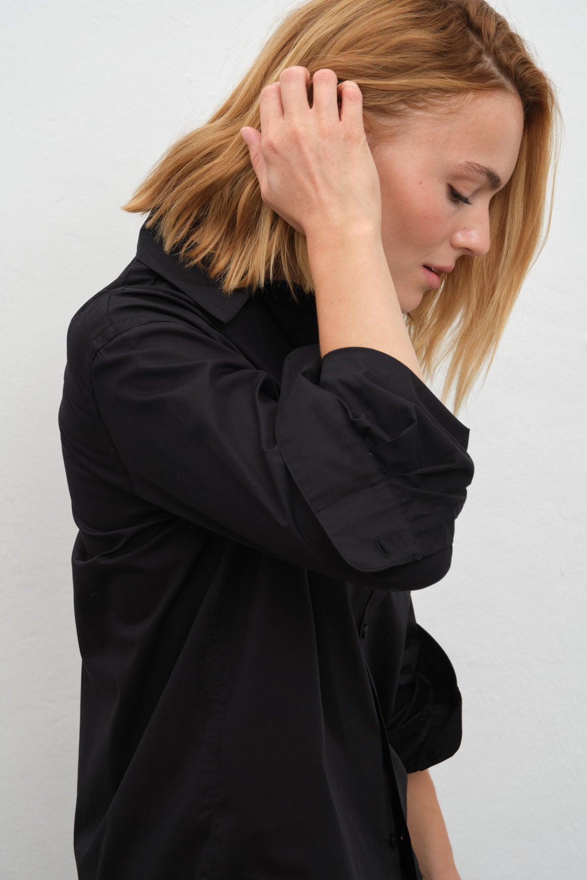Button-Down Shirt in Cotton Poplin