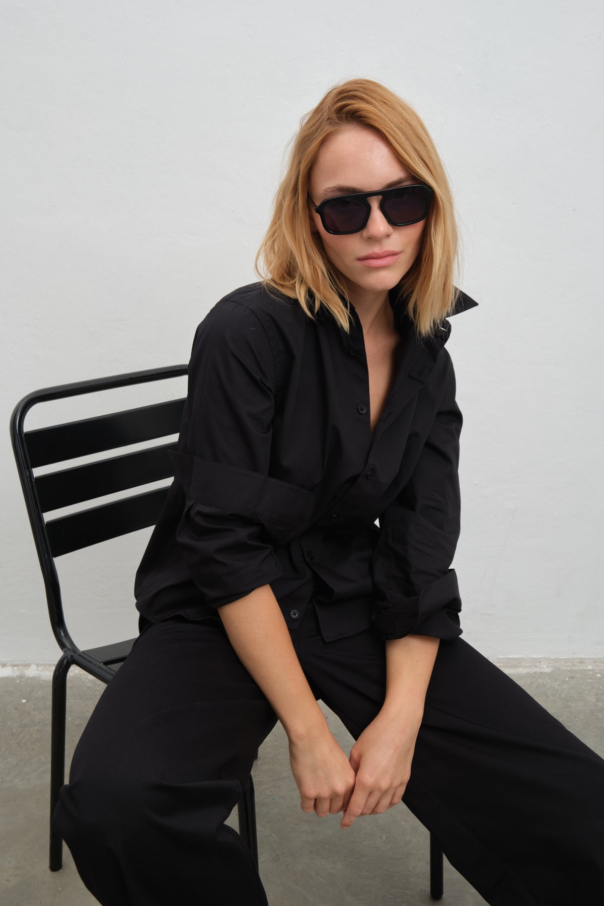 Button-Down Shirt in Cotton Poplin