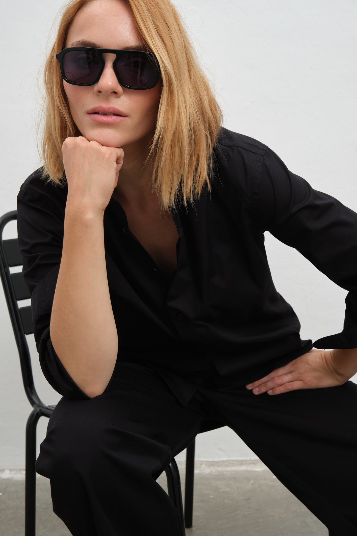 Button-Down Shirt in Cotton Poplin