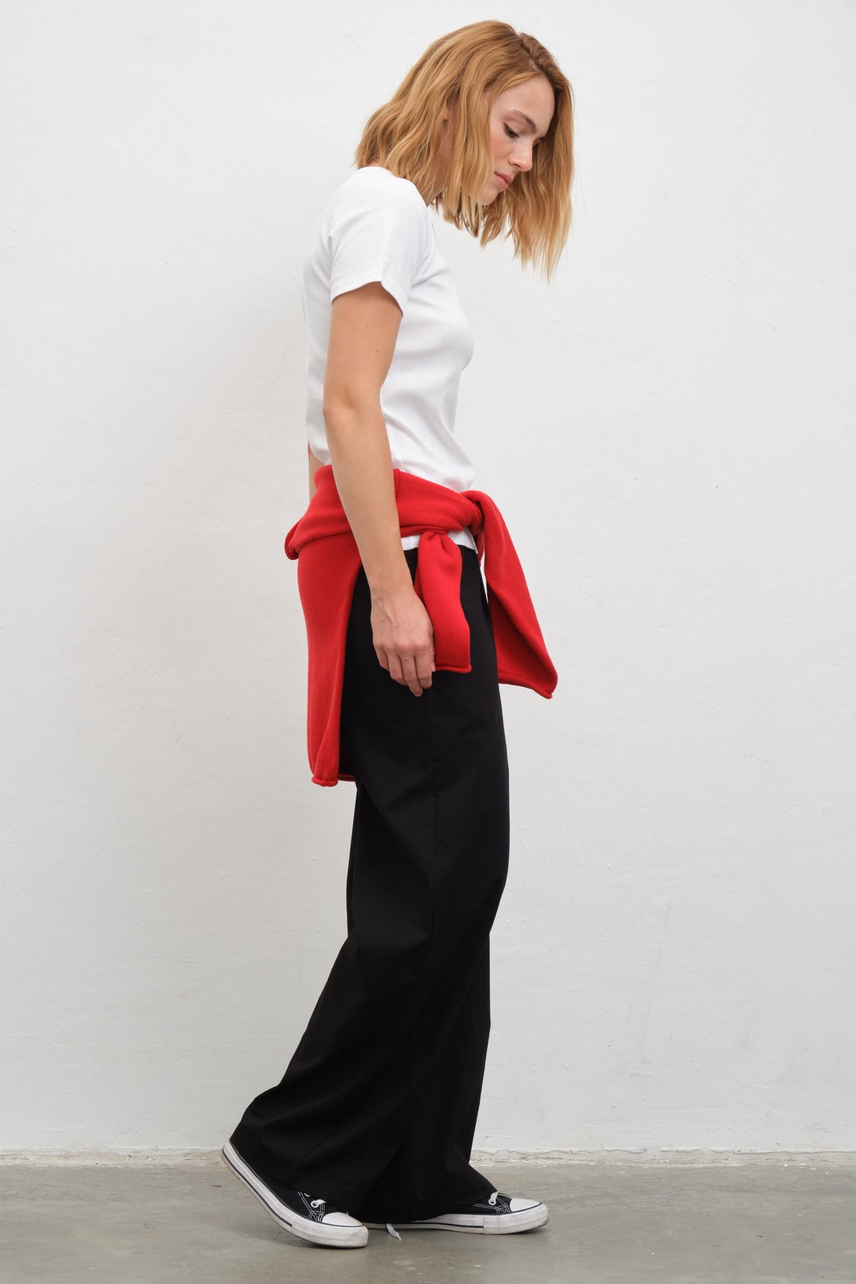 Pull-On Pants in Cotton Gabardine