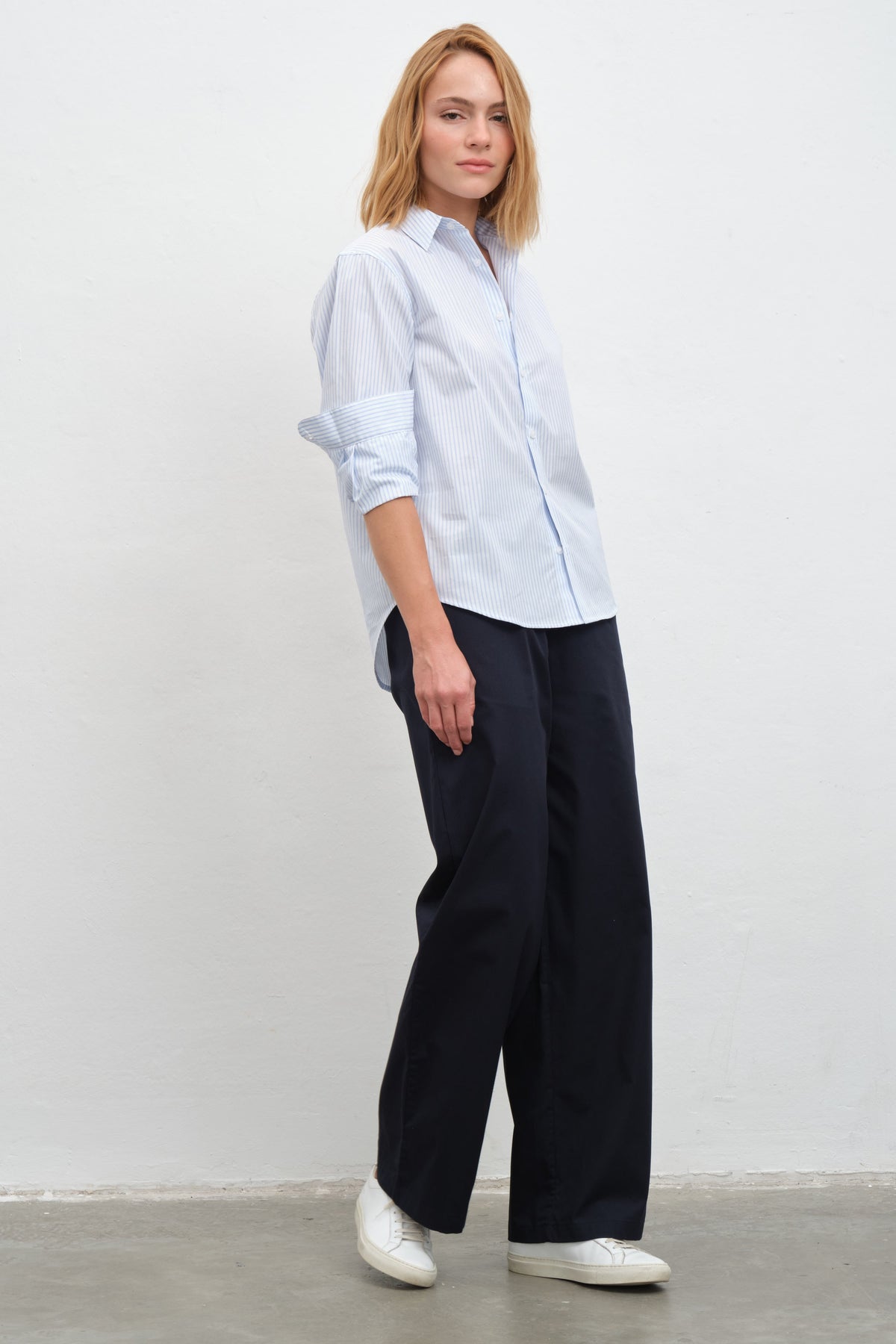 Button-Down Shirt in Cotton Poplin