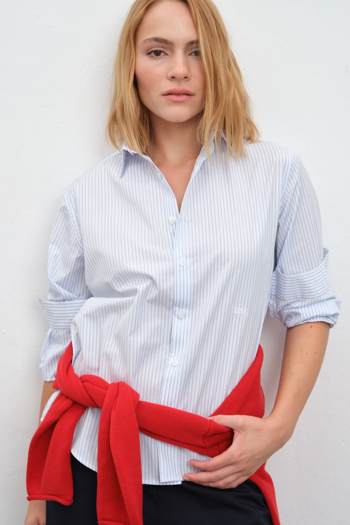Button-Down Shirt in Cotton Poplin