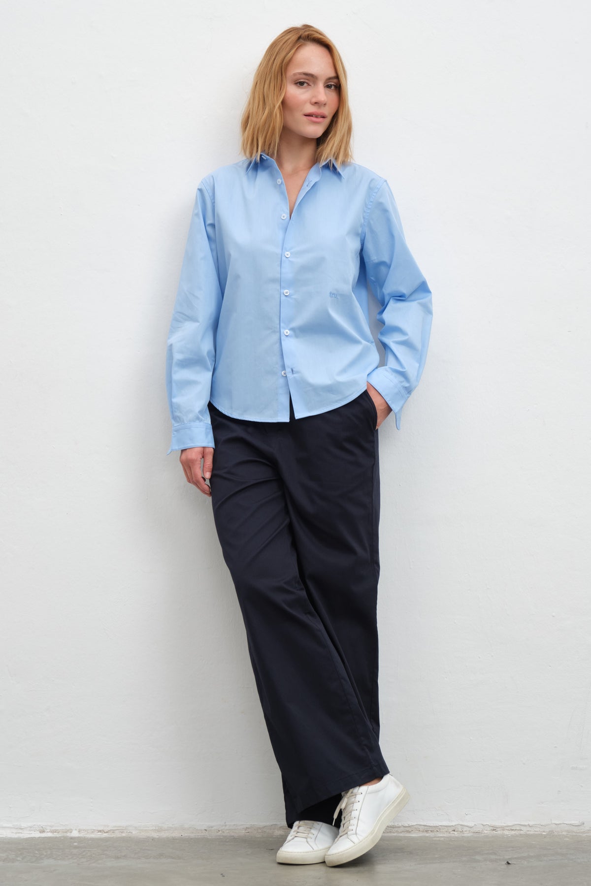 Pull-On Pants in Cotton Gabardine