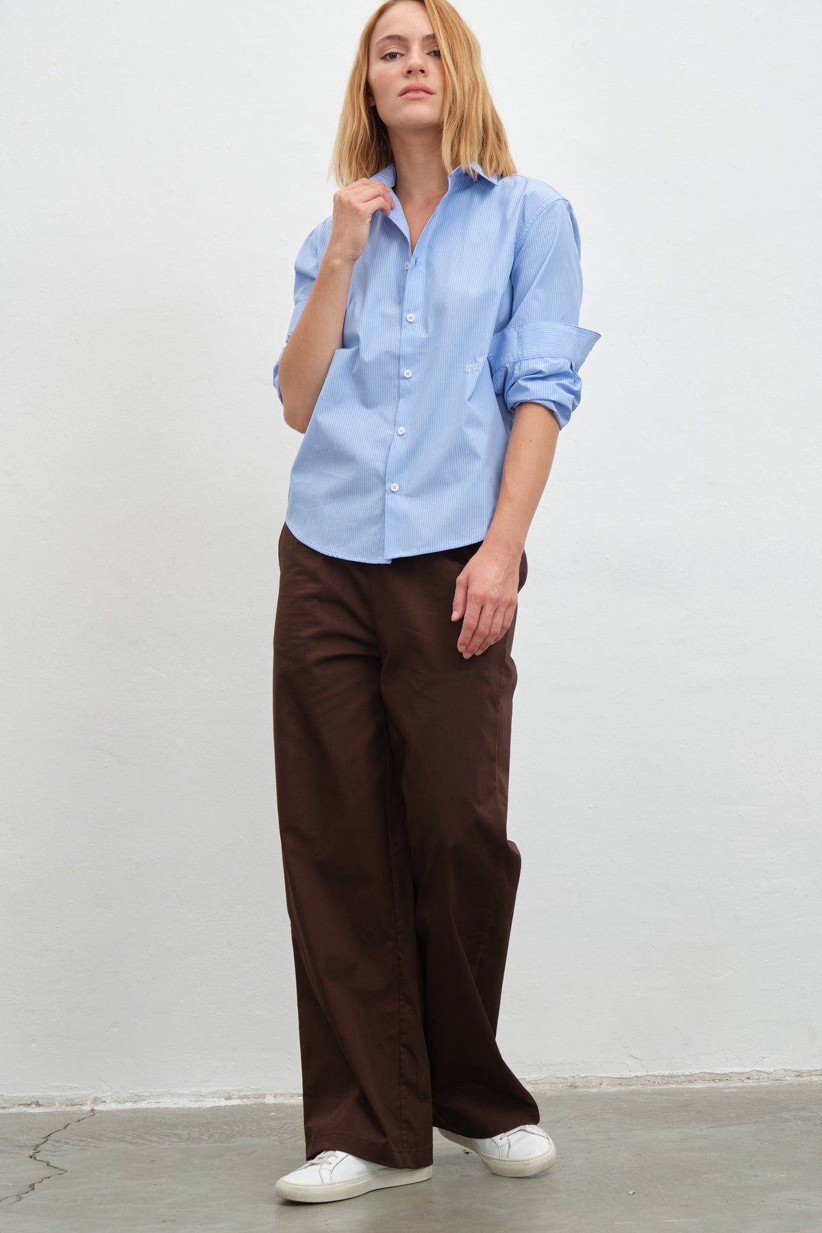Pull-On Pants in Cotton Gabardine