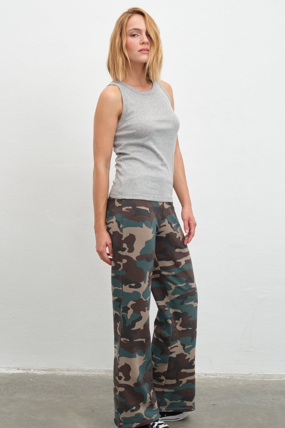 Tank Top in Micro-Ribbed Cotton