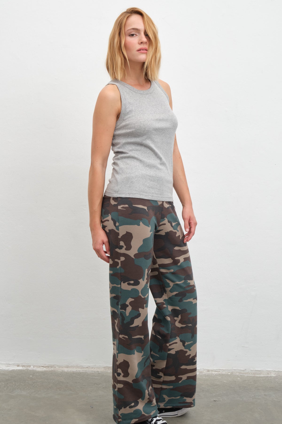 Tank Top in Micro-Ribbed Cotton