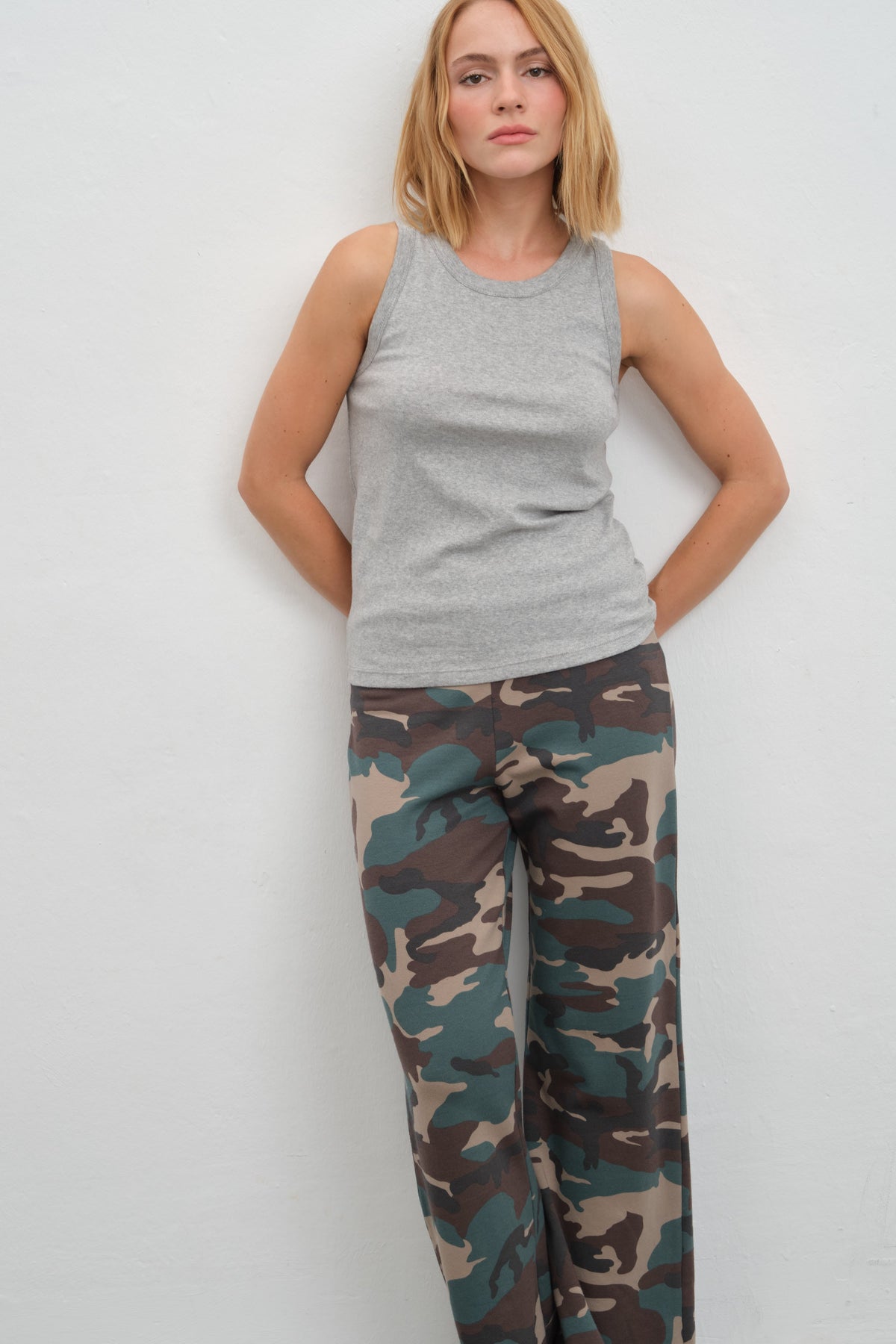 Tank Top in Micro-Ribbed Cotton