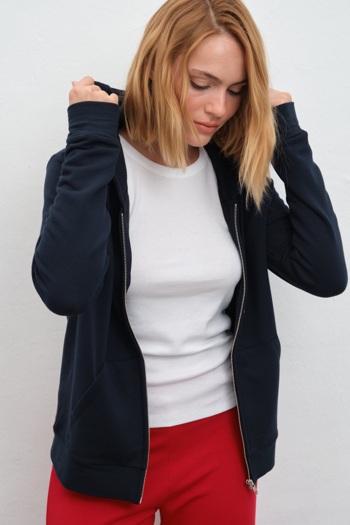 SuperSoft Full-Zip Unisex Hoodie in Modal Fleece